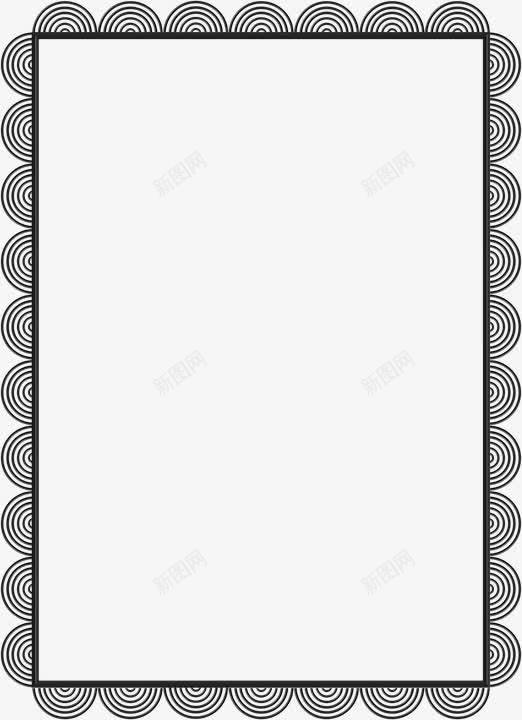 边框黑色装饰png免抠素材_新图网 https://ixintu.com 装饰 边框 黑色