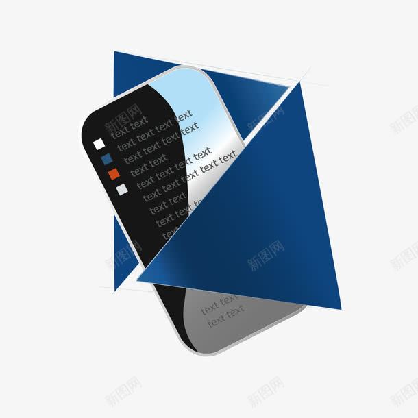手机和三角形png免抠素材_新图网 https://ixintu.com ppt素材 三角形 信息图 手机