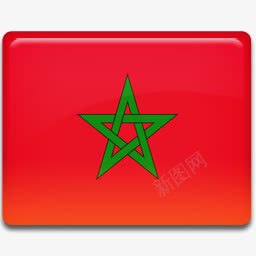 摩洛哥国旗AllCountryFlagIcons图标图标