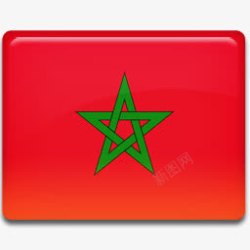 morocco摩洛哥国旗AllCountryFlagIcons图标高清图片