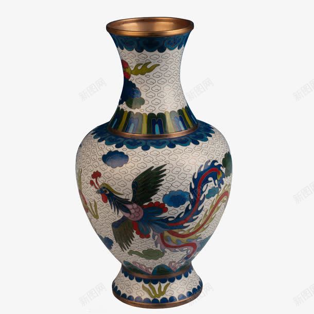 凤凰花瓶png免抠素材_新图网 https://ixintu.com 凤凰 古典 花瓶 装饰图案