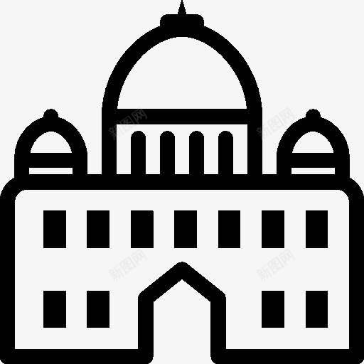 城市教堂图标png_新图网 https://ixintu.com basilica city 城市 教堂