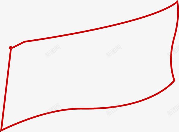 红色线条边框png免抠素材_新图网 https://ixintu.com 素材 红色 线条 边框
