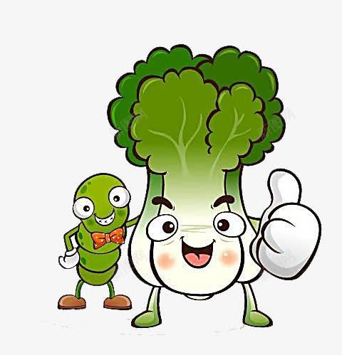 白菜和青虫png免抠素材_新图网 https://ixintu.com 卡通 搞笑虫子 白菜 蔬菜 虫子