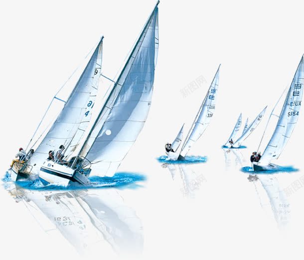 蓝色轮船装饰png免抠素材_新图网 https://ixintu.com 蓝色 装饰 轮船