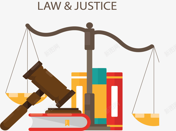 代表正义的公正法律矢量图ai免抠素材_新图网 https://ixintu.com 天平 正义 正义的法律 法律 法槌 矢量png 矢量图