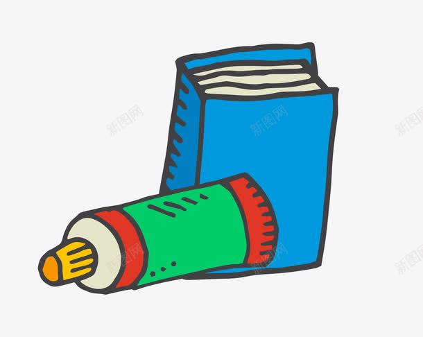 手绘学习用品png免抠素材_新图网 https://ixintu.com png图片 书 免费png 学习 学生 笔
