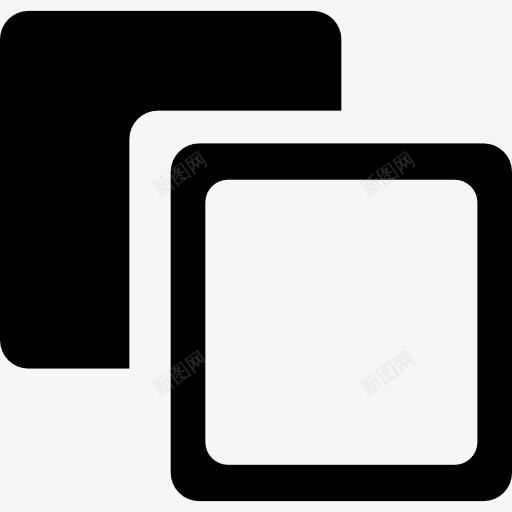 方形和空荡荡的广场图标png_新图网 https://ixintu.com 填充 平方 技术 文件 空