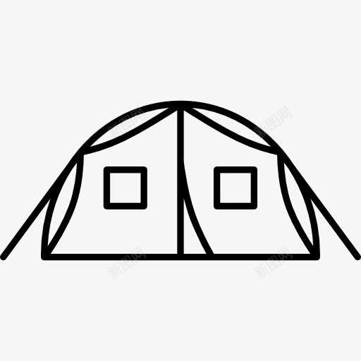 大帐篷图标png_新图网 https://ixintu.com 房子 睡觉 露营