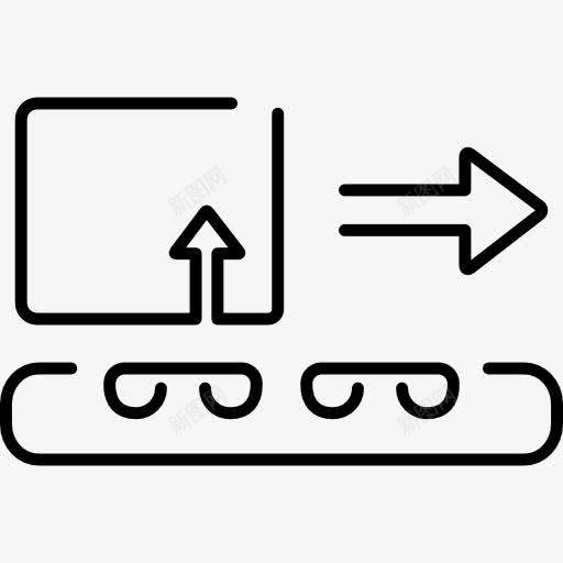 物流包装运输输送带图标png免抠素材_新图网 https://ixintu.com 包装 带 物流 箱 超薄 输送机 运输 运输带