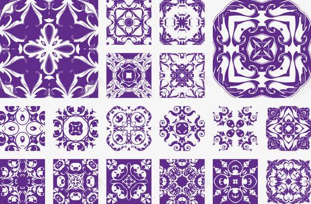 紫色对称中式花边png免抠素材_新图网 https://ixintu.com 中式花边 宫廷纹理 对称 紫色