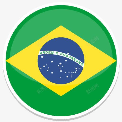 巴西2014世界杯标志平图标png_新图网 https://ixintu.com Brazil 巴西