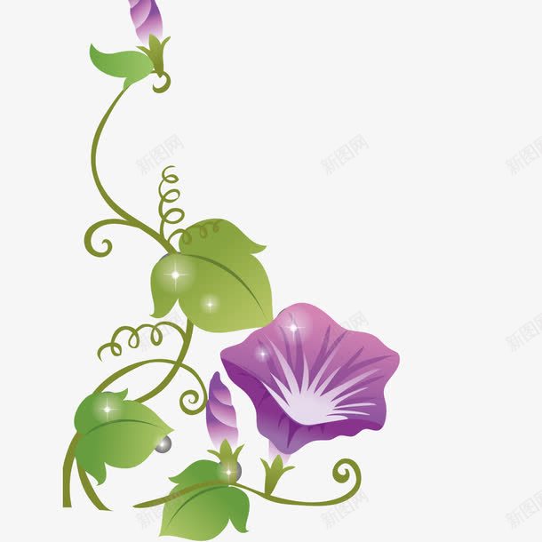 一束紫罗兰png免抠素材_新图网 https://ixintu.com 创意 手绘 拟物化 紫罗兰 花 花朵