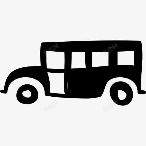 老车图标png_新图网 https://ixintu.com 古董 手工绘制 教育 旧汽车 汽车 运输