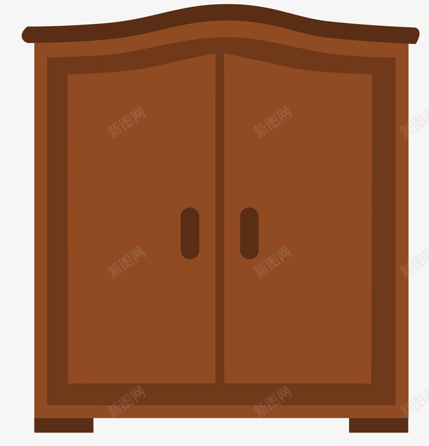 红色木质双向柜子门png免抠素材_新图网 https://ixintu.com 创意 卡通 双向 商务 手绘 木质 柜门 简约 红色