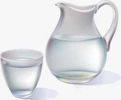 玻璃水壶水杯素材