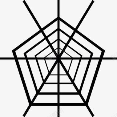 五角大厦的蜘蛛网图标图标