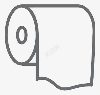 厕所纸Outlineicons图标png_新图网 https://ixintu.com Toilet paper 厕所 纸