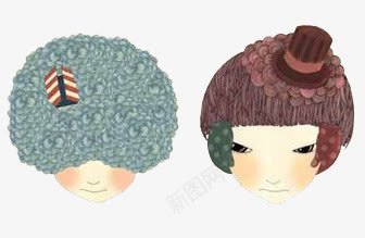 卡通头像png免抠素材_新图网 https://ixintu.com 创意图片 卡通头像 卡通画 手绘
