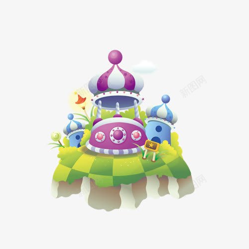 游乐园png免抠素材_新图网 https://ixintu.com 城市 建筑 游乐园