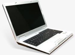 摄影电子产品白色的笔记本电脑素材