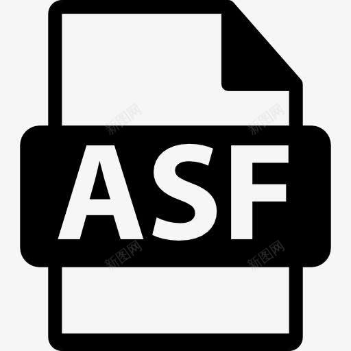 ASF文件格式符号图标png_新图网 https://ixintu.com ASF ASF扩展 ASF文件 ASF格式 ASF的象征 接口