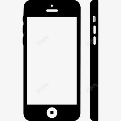 两部手机的看法图标png_新图网 https://ixintu.com 侧面 工具 工具和器具 手机 正面视图 视图 通讯工具