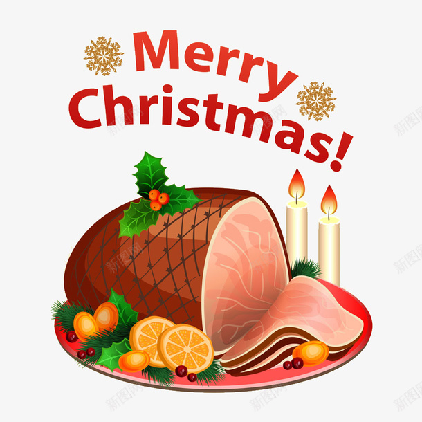 圣诞节烤肉png免抠素材_新图网 https://ixintu.com 圣诞节烤肉 食品 食物