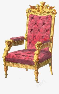 皇室尊贵座椅法式皇室座椅高清图片