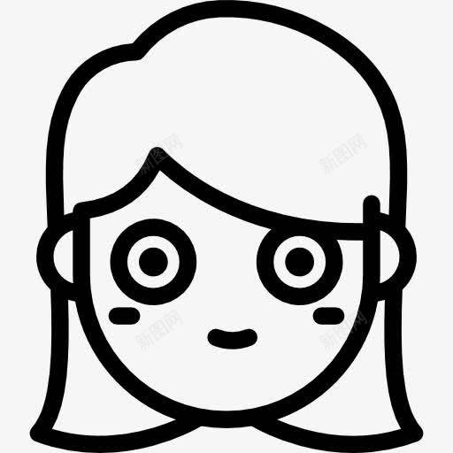 惊讶的女孩图标png_新图网 https://ixintu.com 人的脸 孩子 童年的表达