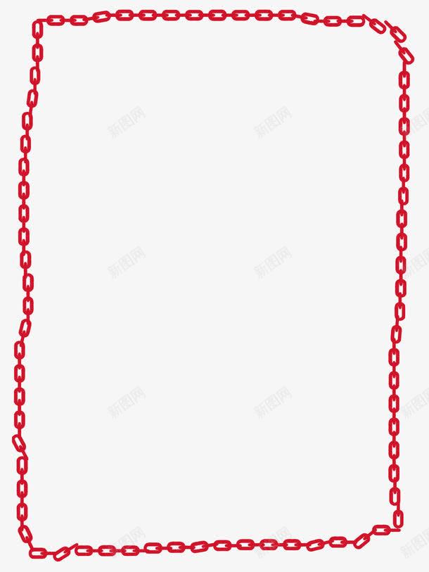 红色边条链条边框红色链条png免抠素材_新图网 https://ixintu.com 海报 红色边条 红色链条 链条边框