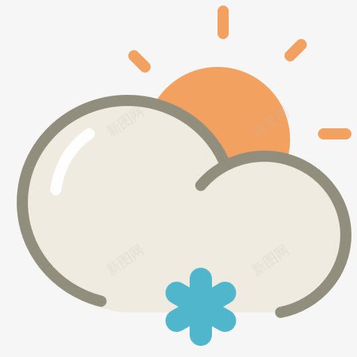 小雪天图标png_新图网 https://ixintu.com day light snow 一天 光 雪
