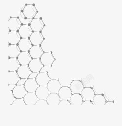 手绘六边形矢量图素材