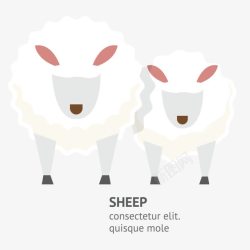 棉羊新西兰棉羊图标高清图片