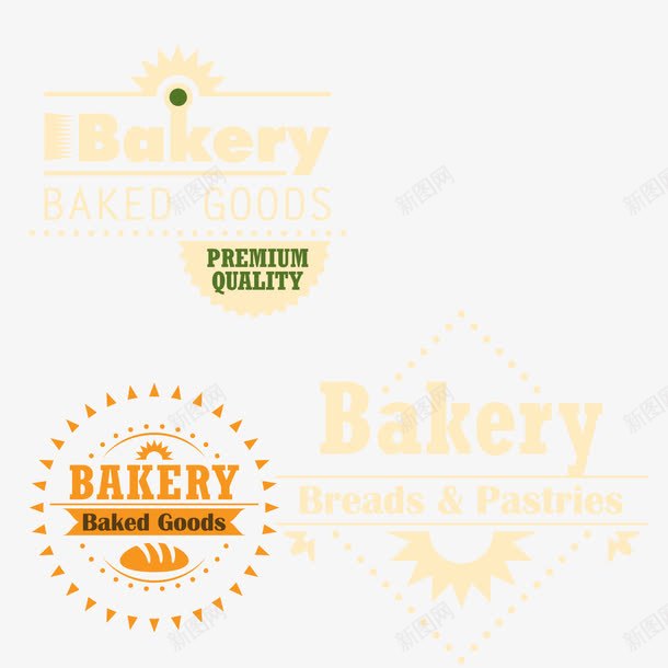 烘焙食品标志png免抠素材_新图网 https://ixintu.com 标志 烘焙食品 甜甜圈 艺术字