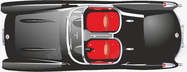 跑车俯视图png免抠素材_新图网 https://ixintu.com 帅气 扁平化 跑车 车俯视