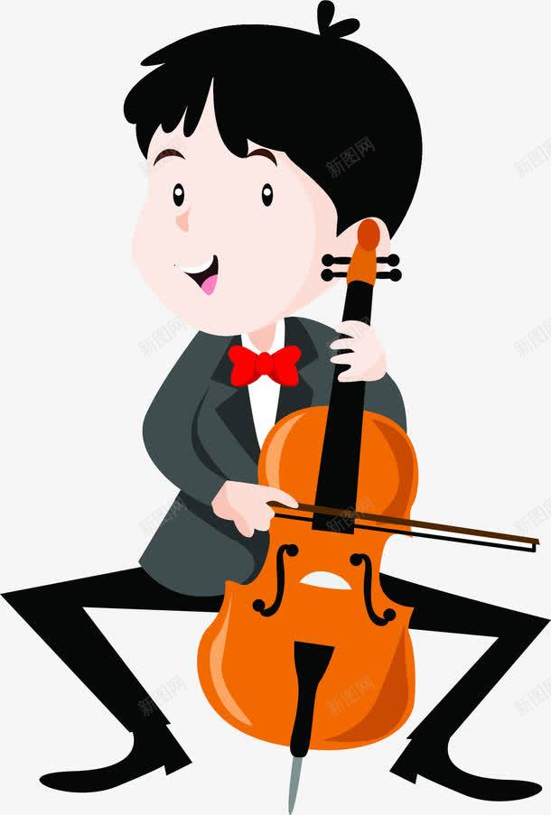 奏乐器的儿童孩子png免抠素材_新图网 https://ixintu.com 乐器 人物 儿童 卡通 小提琴 小朋友音乐 插图 漫画 音乐
