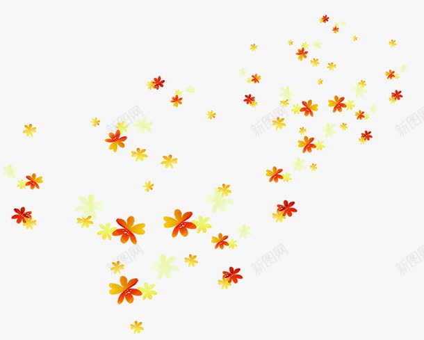 散落的彩色花朵png免抠素材_新图网 https://ixintu.com 散落 植物 花朵 花瓣