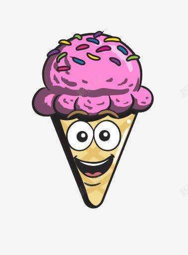 卡通锥奶油表情符号冰蛋卷冰淇凌图标png_新图网 https://ixintu.com Cartoon cone cream emoji ice 冰 卡通 奶油 表情符号 锥