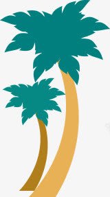 摄影卡通手绘椰子树效果png免抠素材_新图网 https://ixintu.com 卡通 摄影 效果 椰子树