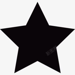 小明星黑色的小明星图标高清图片