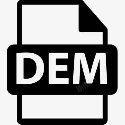 demDEM格式文件扩展图标高清图片