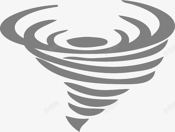 手绘线条龙卷风图标png_新图网 https://ixintu.com 一场龙卷风 平面 手绘 简单线条 粗线条 艺术作品