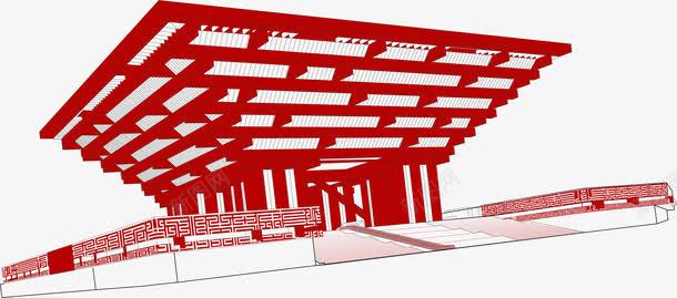 红色标志性建筑png免抠素材_新图网 https://ixintu.com 建筑 标志性 红色 设计
