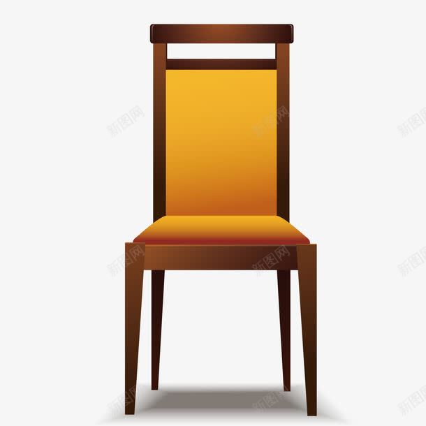 木椅png免抠素材_新图网 https://ixintu.com 3D PNG免抠图下载 单人 板凳 装饰 黄色