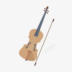 扁平化小提琴素材