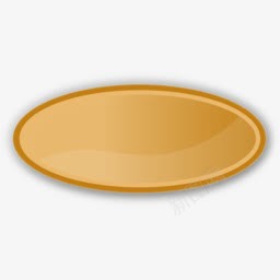 椭圆形棕褐色openicon图标图标