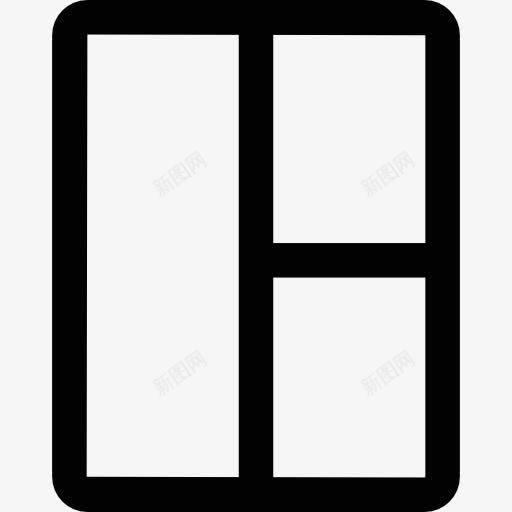 布局两细胞图标png_新图网 https://ixintu.com 图形工具 图形编辑 平面设计 接口 矩形 长方形