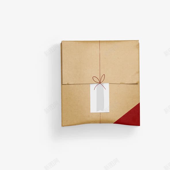 牛皮纸包装盒png免抠素材_新图网 https://ixintu.com png图形 包装盒 包装设计 蝴蝶结 装饰