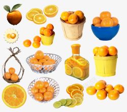 美味的橙子制品素材